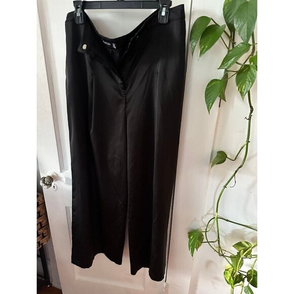 Nasty Gal women’s size 12 black wide leg pants - Picture 2 of 8
